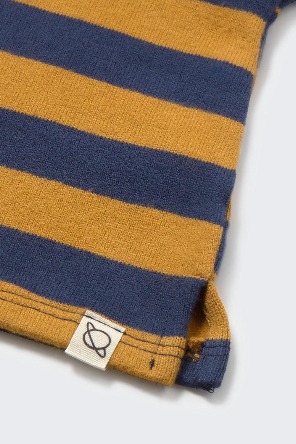 COZMO - BBY - STRIPED BRUSHED SOFT KNIT SWEATER - NAVY BISCUIT