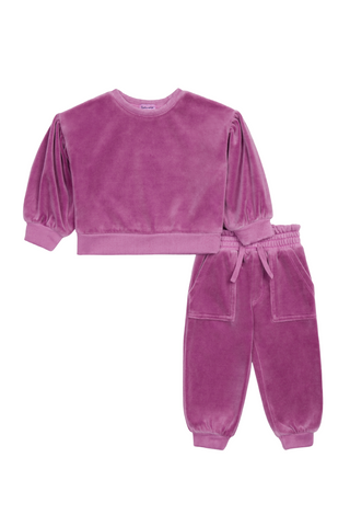 Splendid - Vivid Viola Jade Velour Jogger Set