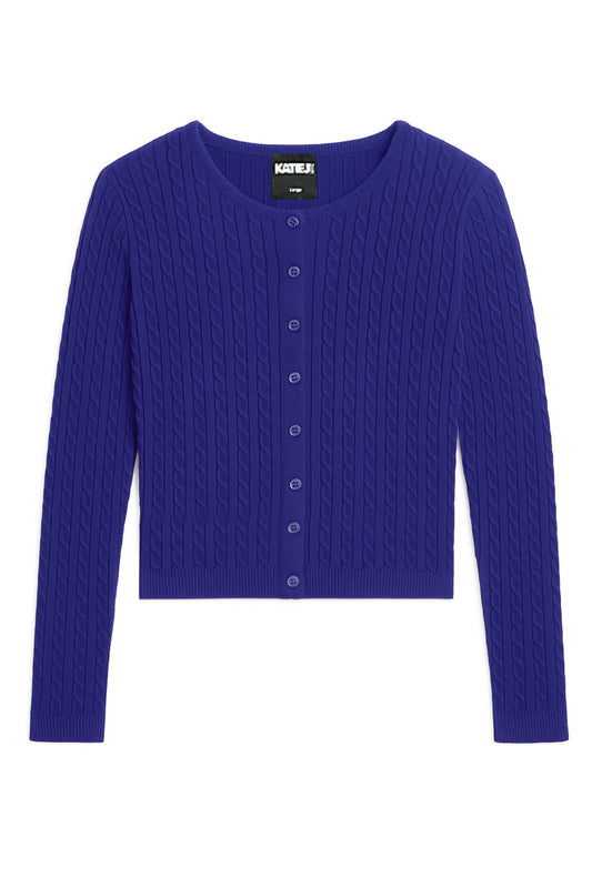 KATIE J NYC RORY CREWNECK SWEATER SAILBOAT BLUE