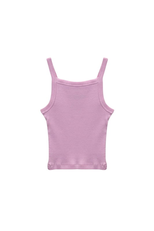 Katie J - BG - Rory Ribbed Tank - Baby Pink