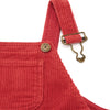Red Chunky Cord Overall Jumper