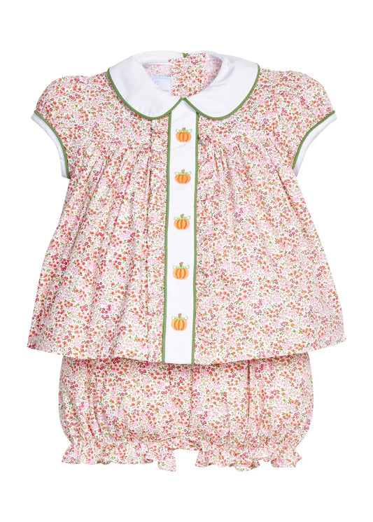 LITTLE ENGLISH - TG - PUMPKINS RUFFLED SALLY BLOOMER SET