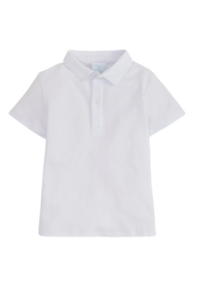Little English - White Short Sleeve Polo