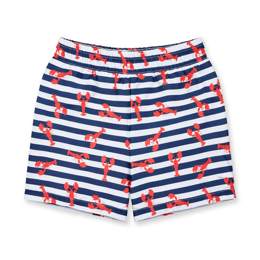 FLORENCE EISEMAN - TB - LOBSTER PRINT SWIM TRUNK  - NAVY