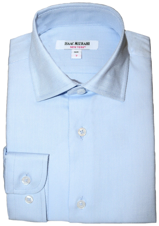 ISAAC MIZRAHI - BB - BASIC DRESS SHIRT - LIGHT BLUE