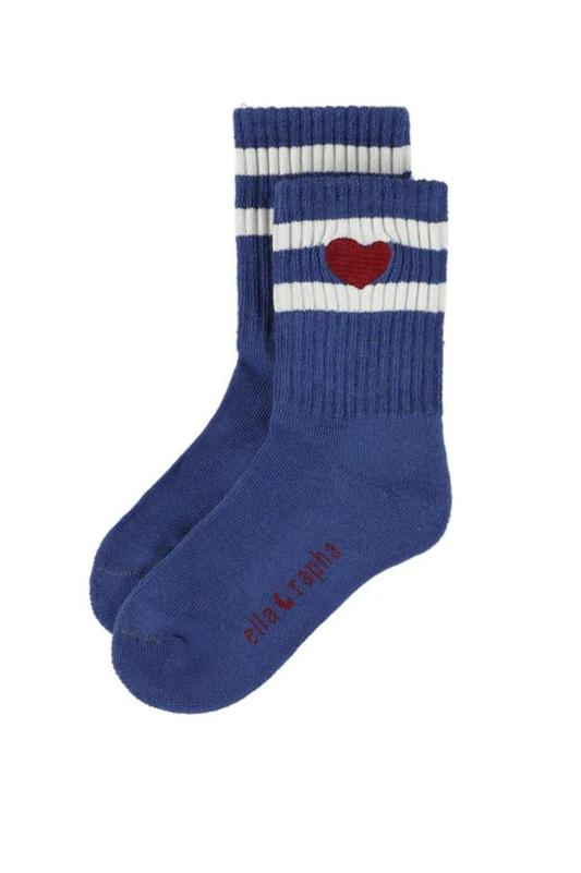 ELLA AND RAPHA - ACC - HEART SOCKS KIDS - INK BLUE