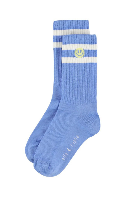 ELLA AND RAPHA - ACC - SMILEY KIDS SOCKS - SKY BLUE