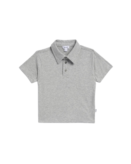 SPLENDID - TB - POLO TEE SHIRT - HEATHER GREY