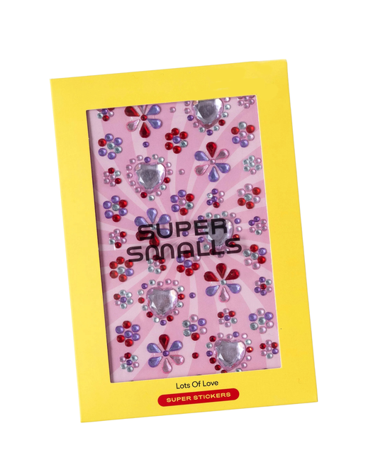 SUPER SMALLS - T&B - SUPER STICKER SHEET - LOTS OF LOVE - MULTI