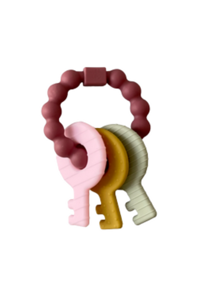 Key Rattle Teether - Mauve