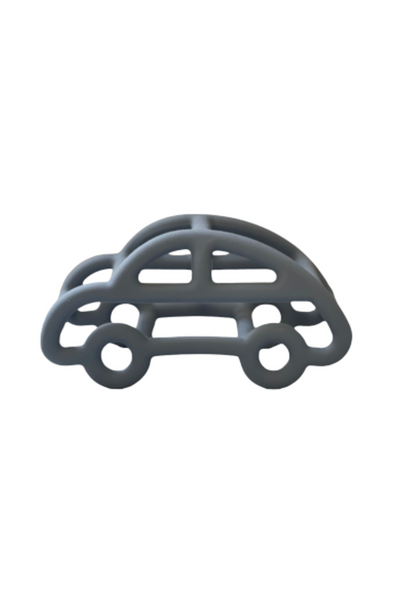 3D Silicone Car Teether - Navy