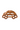 3D Silicone Car Teether - Rust
