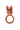 All Silicone Bunny Teething Ring - Dusty Rose