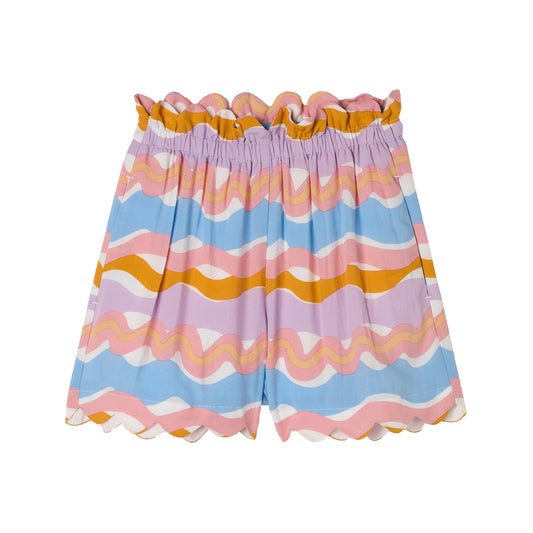 STELLA MCCARTNEY KIDS - TG - GIRL WIGGLE PRINT SHORTS  - PURPLE