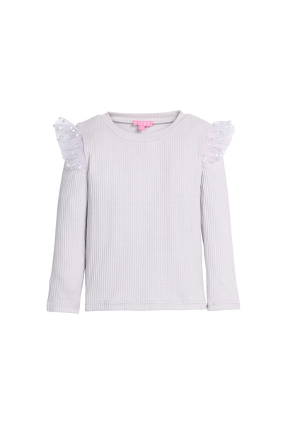 Bisby - Grey & Silver Sparkle Stars Sadie Top