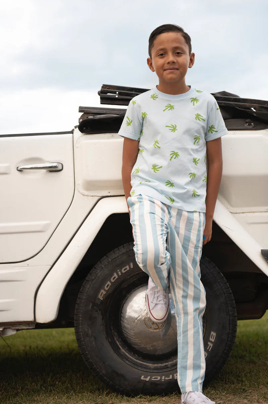 MON COEUR - TB - LINEN CABANA PANT - ANGEL FALLS