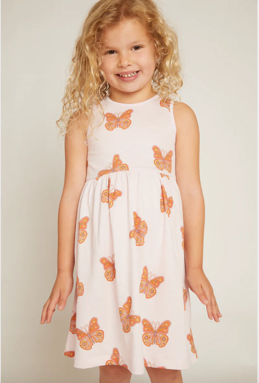 MON COEUR - TG - RECYCLED COTTON BUTTERFLY TANK DRESS - LILAC SNOW