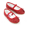 Victoria Glitter Ballet Shoe - Red
