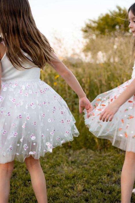 PETITE HAILEY - BBY - MAY BUNNIES FRILL TUTU DRESS - PINK