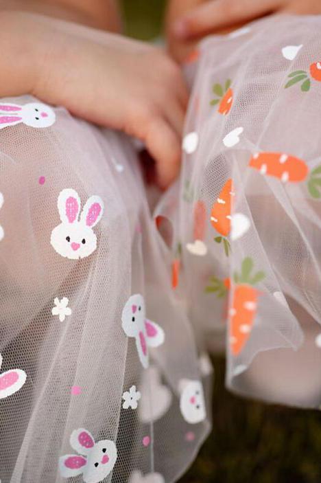 PETITE HAILEY - BG - MAY BUNNIES FRILL TUTU DRESS - PINK