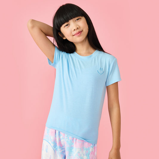 ISCREAM - BG - SMILE T-SHIRT - BLUE