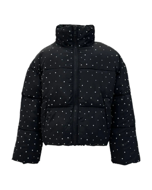 Lola And The Boys - BG - Sparkle Gem Puffer - Black