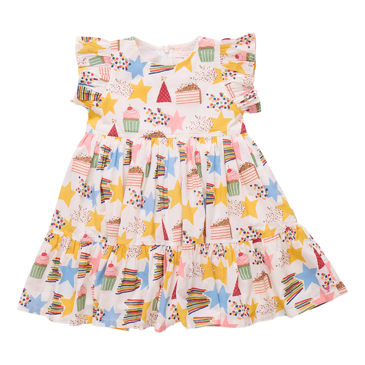 PINK CHICKEN - TG - GIRLS JENNIFER DRESS - BIRTHDAY STAR