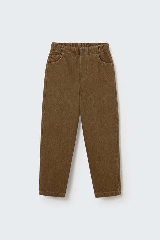 COZMO - TB - WASHED COLOR DENIM PANTS - BROWN