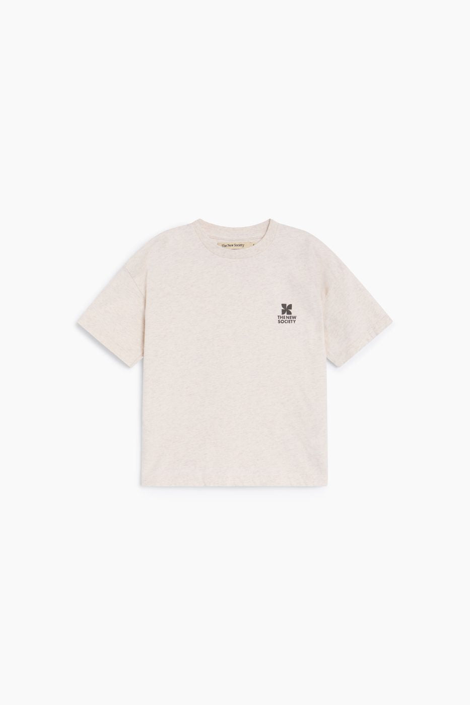 NEW SOCIETY - TNS Logo Tee Whisper White Melange