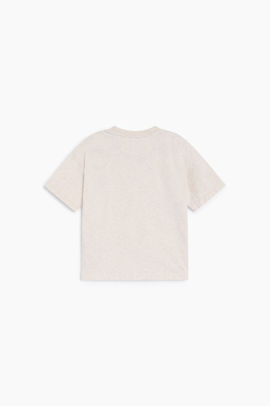NEW SOCIETY - TNS Logo Tee Whisper White Melange