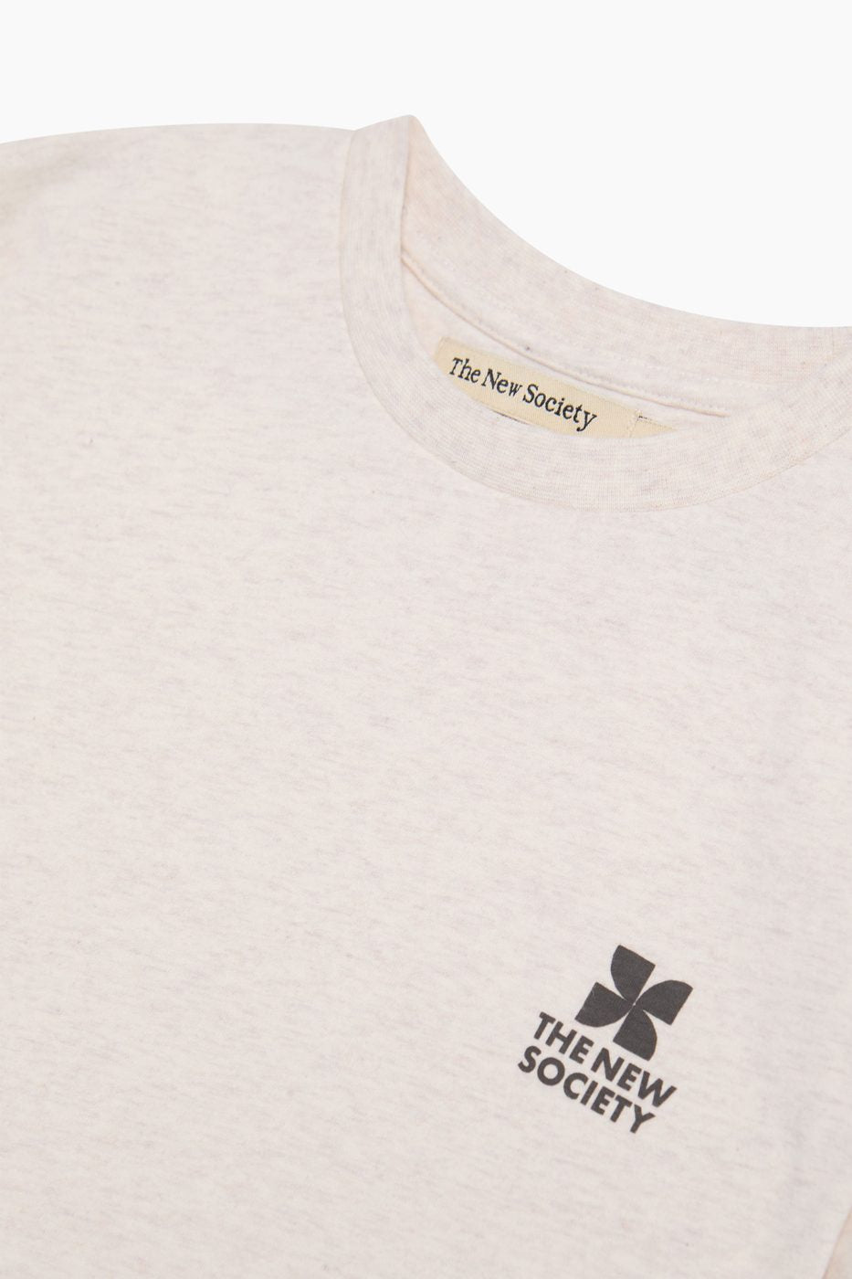 NEW SOCIETY - TNS Logo Tee Whisper White Melange