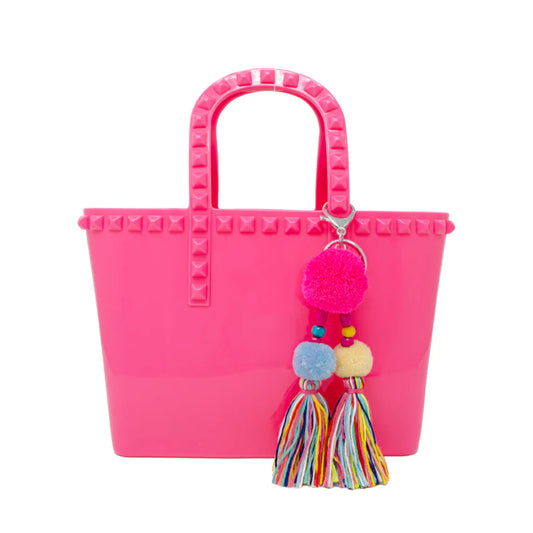 ZOMI GEMS - ACC - TINY JELLY TOTE BAG - HOT PINK
