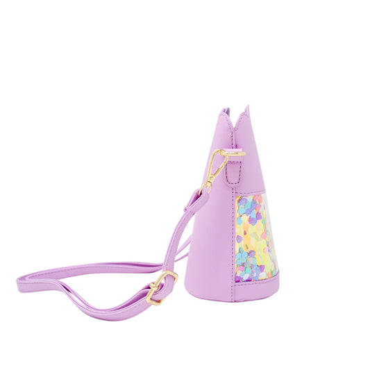 ZOMI GEMS - ACC - GIRL'S LITTLE MERMAID CONFETTI SEASHELL TOTE BAG - PURPLE