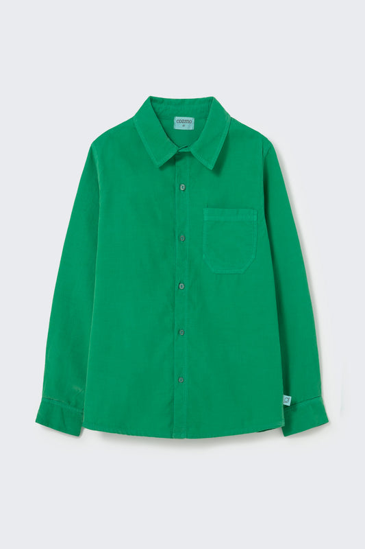 COZMO - BB - TENDER CORDUROY SHIRT - GRASS