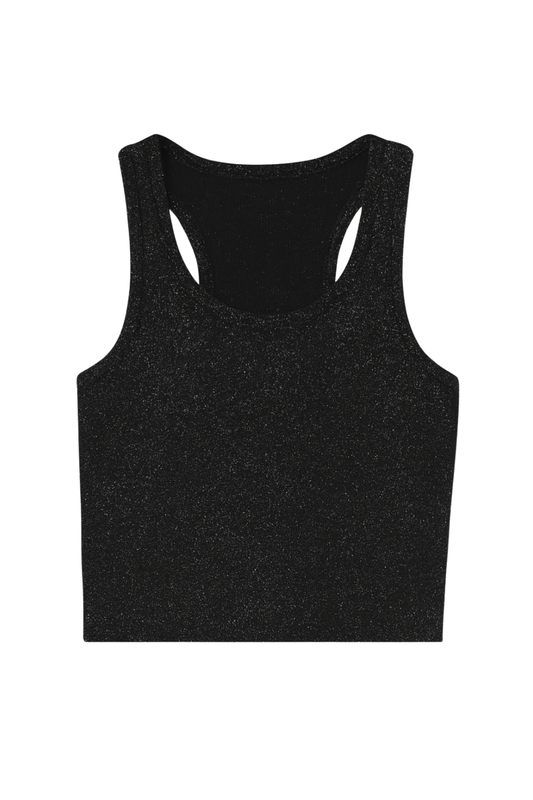 KATIE J - BG - TWEEN TYLER LUREX TANK - BLACK