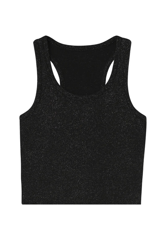 KATIE J - BG - TWEEN TYLER LUREX TANK - BLACK