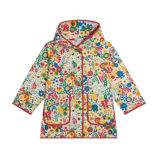 STELLA MCCARTNEY KIDS - TG - GIRL FLOWER PRINT HOODED JACKET - WHITE MULTI