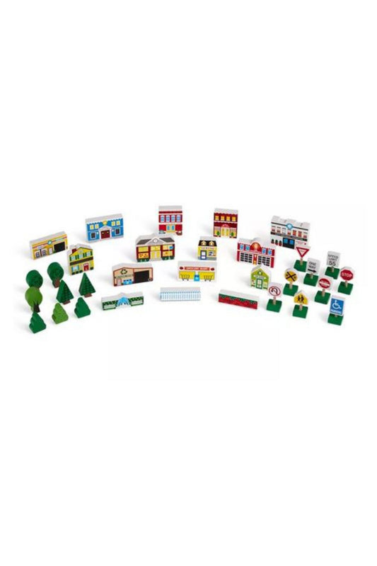 Wooden Town Play Set
