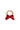 Blueberry Hill - Red Bow Cotton Crochet Teether