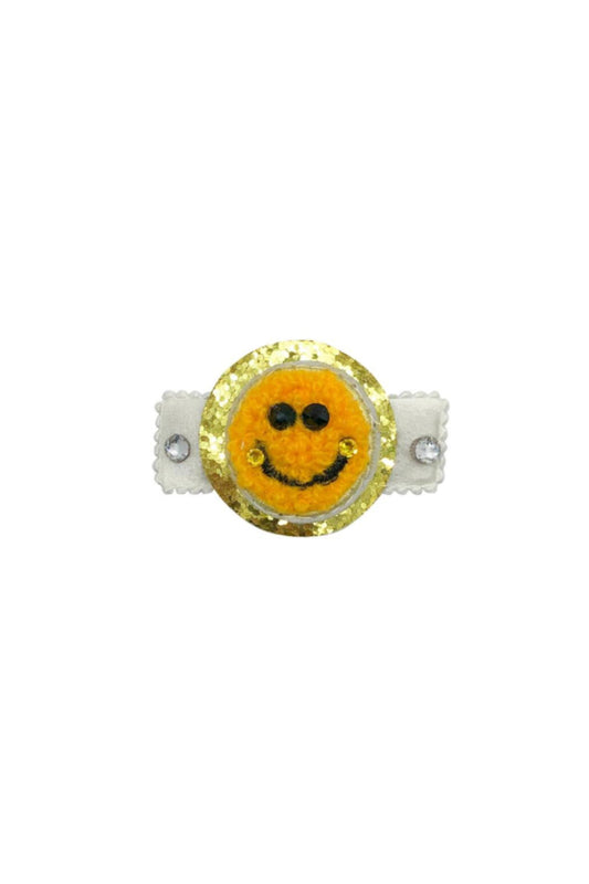 Smiley Clip Ivory & White
