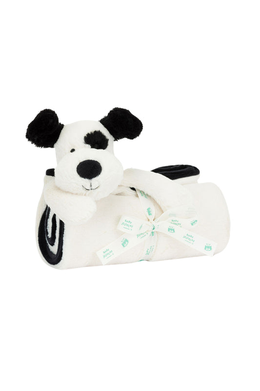 JELLYCAT - T&B - BASHFUL B&C PUPPY 'RUFFERTY' BLANKIE