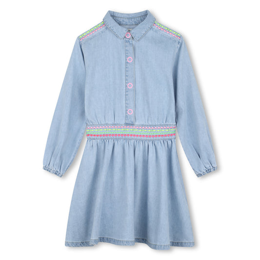 BILLIEBLUSH - TG - LIGHT DENIM DRESS WITH COLLAR