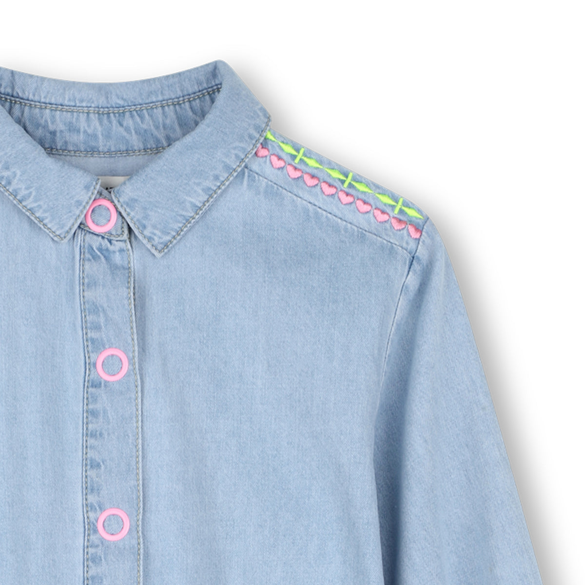 BILLIEBLUSH - TG - LIGHT DENIM DRESS WITH COLLAR