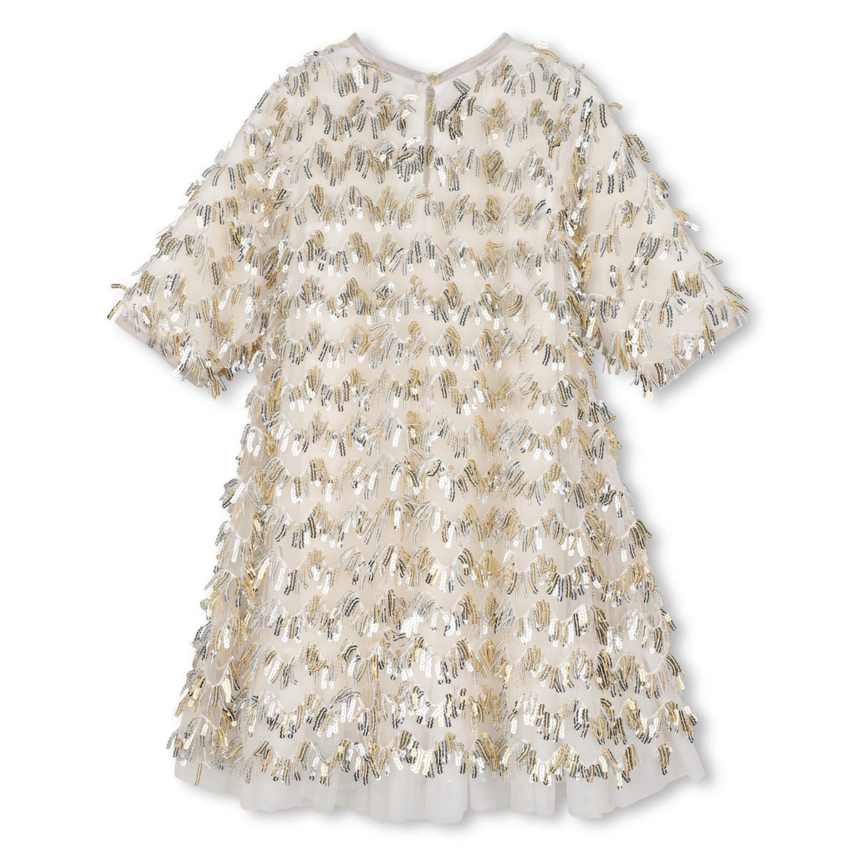 BILLIEBLUSH - BG - CEREMONY DRESS WITH SEQUIN FRINGE