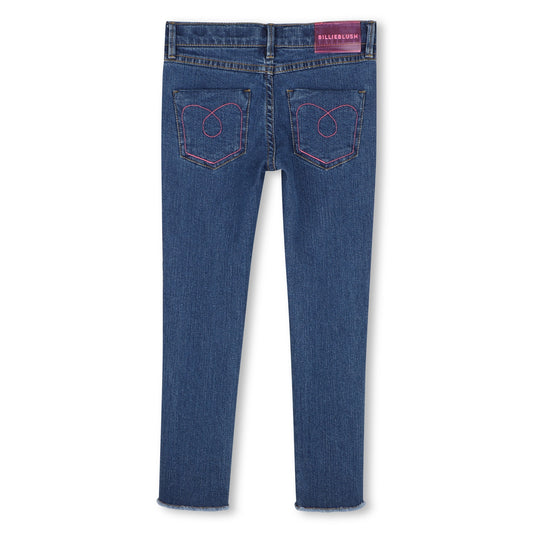 BILLIEBLUSH - BG - SLIM FIT JEANS WITH SEQUINS DOWN THE SIDES - STONE