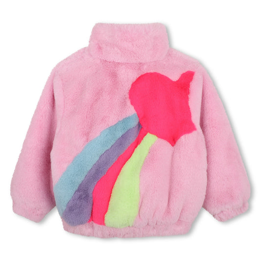 BILLIEBLUSH - BG - FAUX FUR COAT - PINK