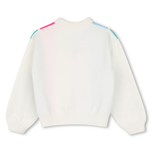 BILLIEBLUSH - TG - STRIPED HEART SWEATER - MULTICOLOURED