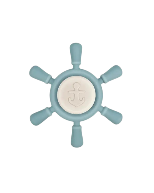 THREE HEARTS & COMPANY - T&B - SAILOR TOY SILICONE TEETHER SPINNER - SEAFOAM