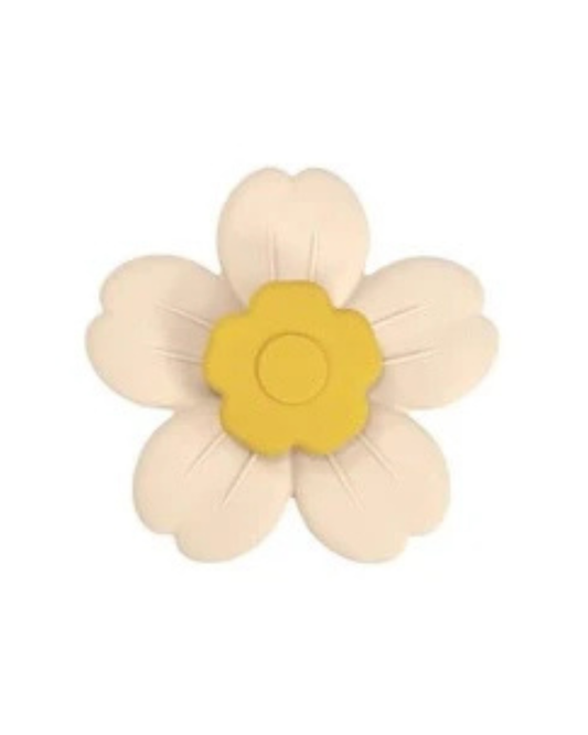 THREE HEARTS & COMPANY - T&B - DAISY TOY SILICONE TEETHER SPINNER - NAVAJO BEIGE
