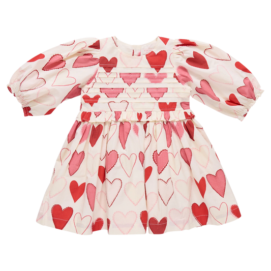 PINK CHIICKEN - TG - GIRLS RENEE DRESS - GRADIENT HEARTS